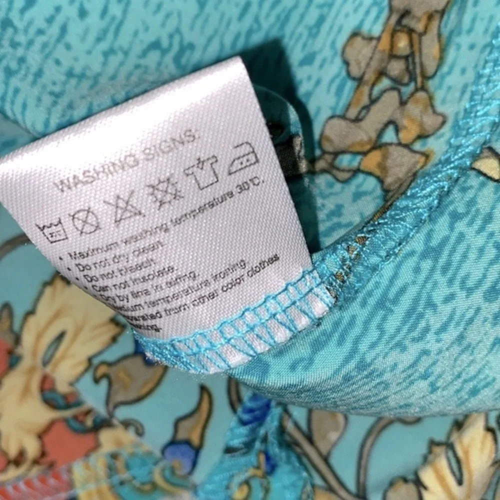 Urban Coco turquoise paisley top with tassels size medium - Picture 10 of 10